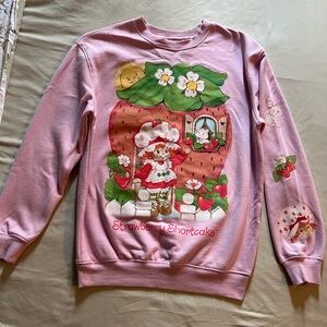 Strawberry Shortcake Pink Graphic Sweater